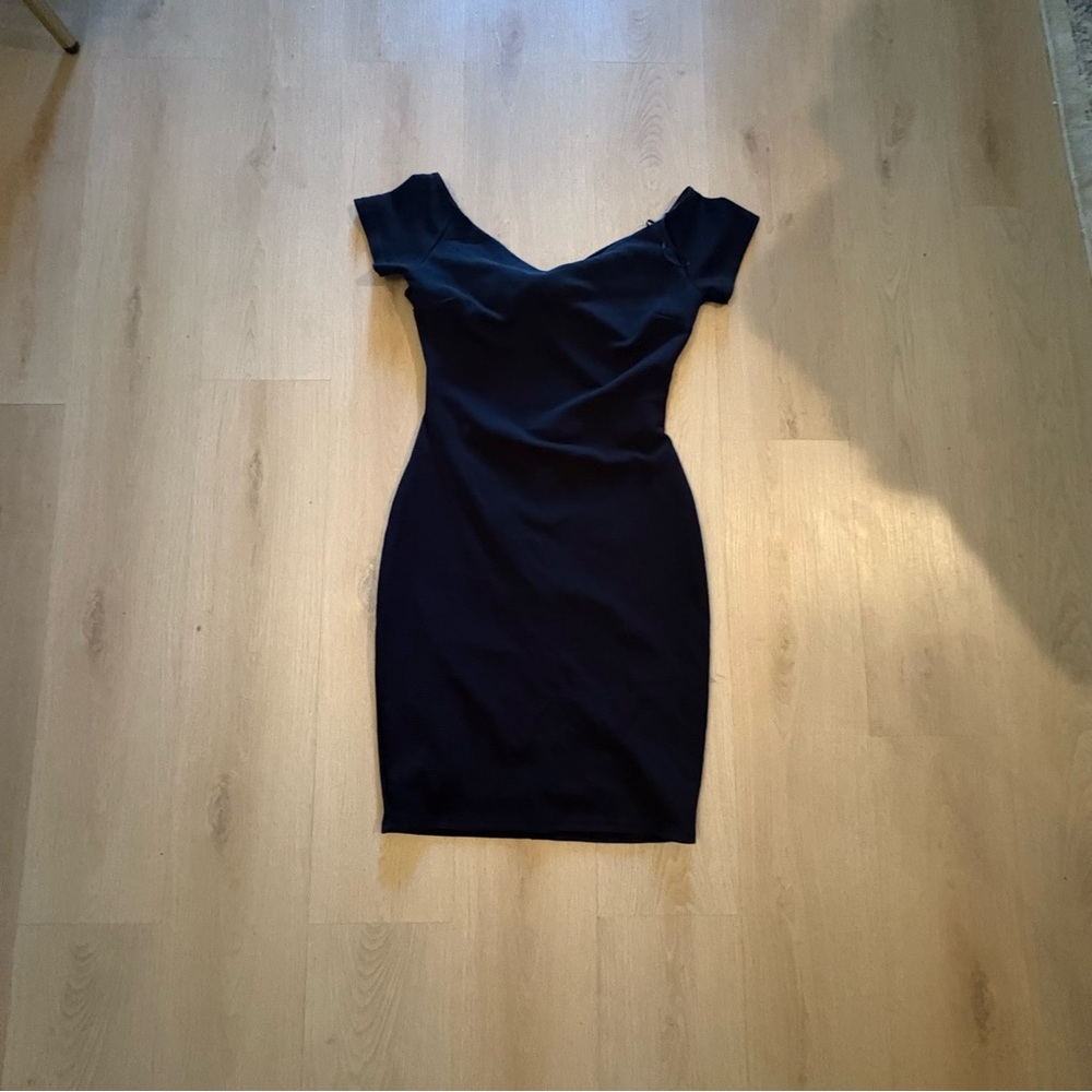 Elegant Black Off-Shoulder Dress